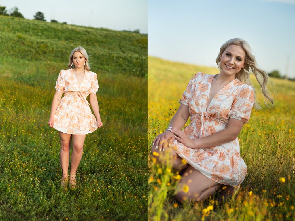 senior pictures in field